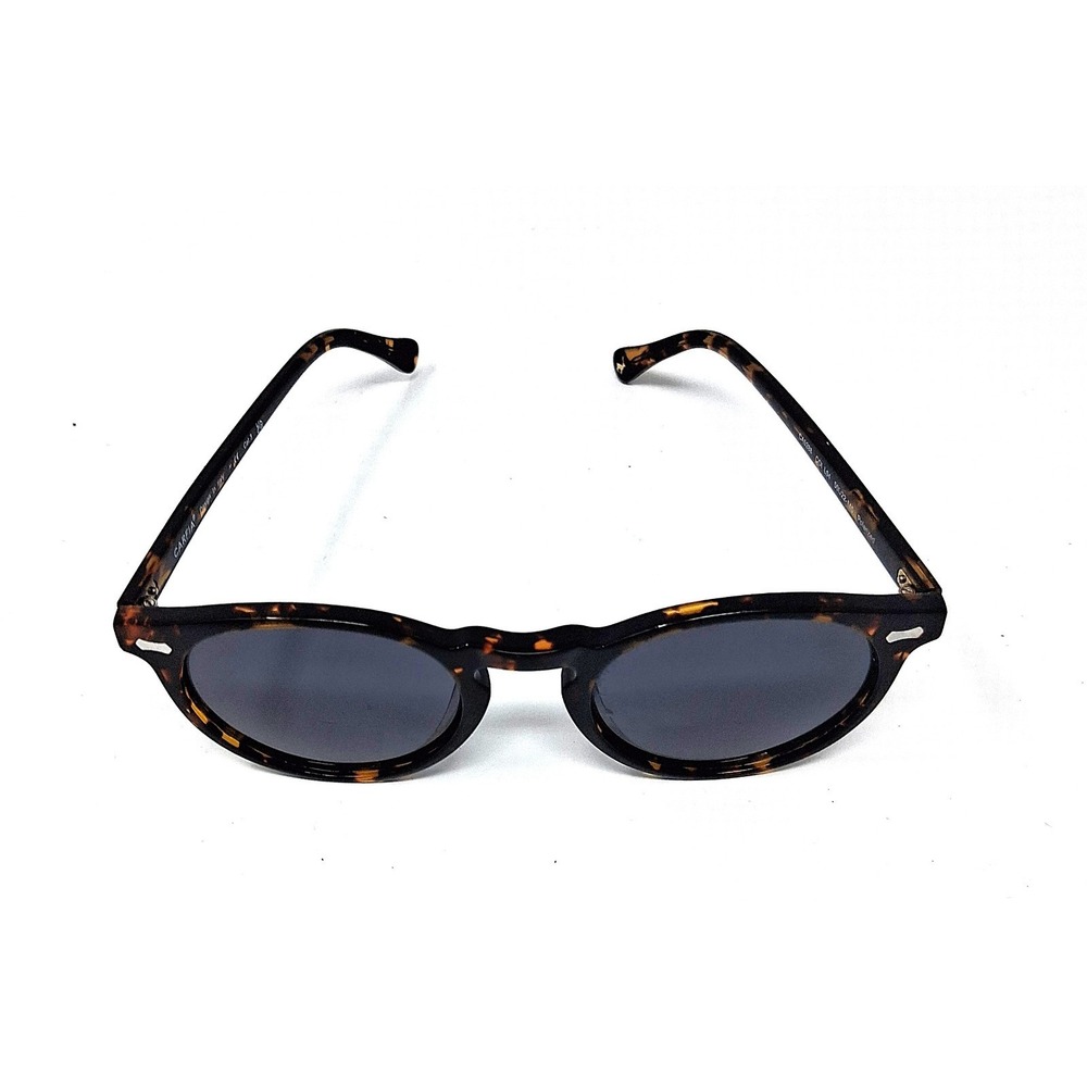 Carfia CA5288 Retro Round Polarized Sunglasses Tortoiseshell Acetate Frame